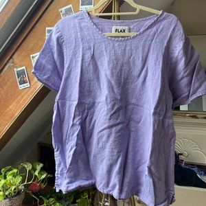 Lavender Flax Linen T-Shirt